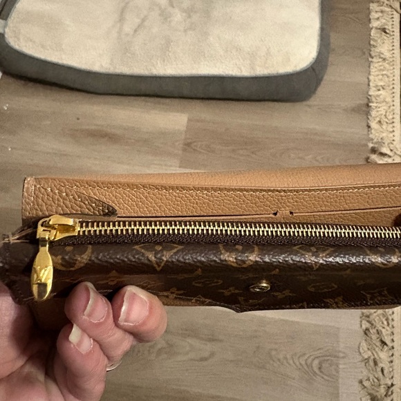 AUTH Louis Vuitton Monogram Double Flap Long Wallet - Picture 11 of 11